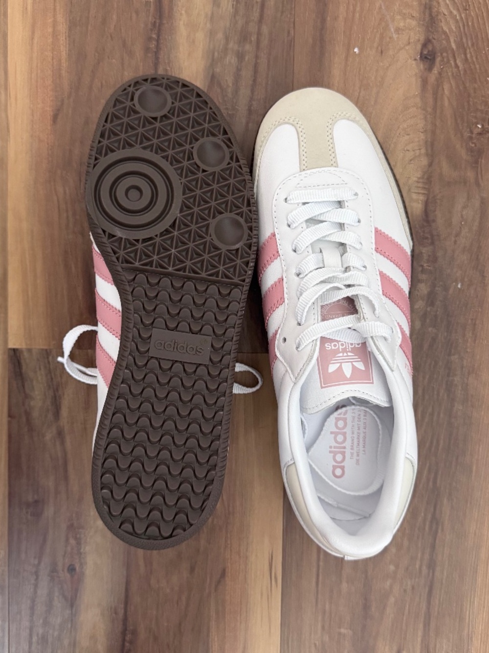 Adidas Originals Samba OG sneakers in white and light pink - Picture 4 of 4